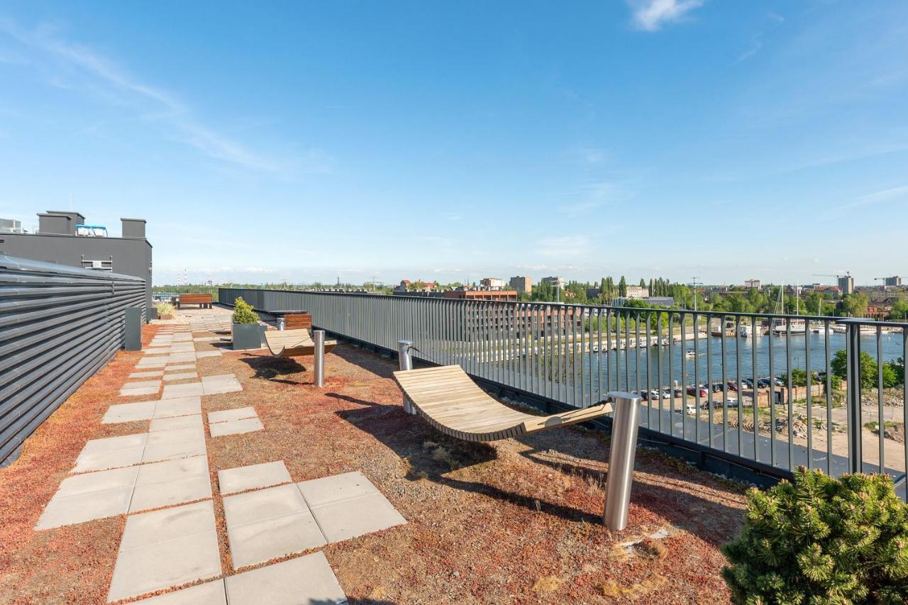 Chlebova - Riverside View Terrace, Free Parking, Gym & Kidsplay By Downtown Huoneisto Gdańsk