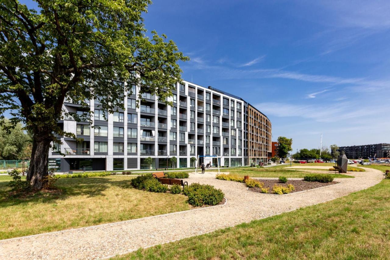 Chlebova - Riverside View Terrace, Free Parking, Gym & Kidsplay By Downtown Huoneisto Gdańsk